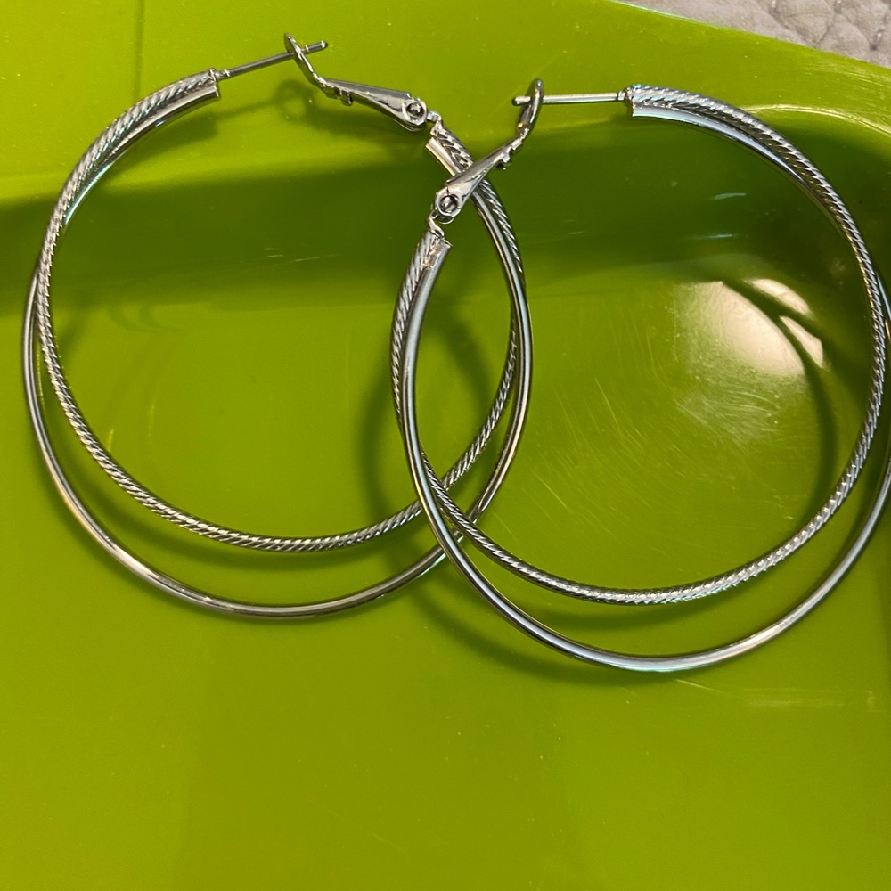Lia Sophia double hoop earrings